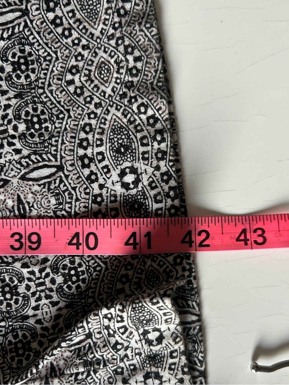 Cynthia Rowley Black & White Boho Foldover Stretchy Maxi Skirt Size Large - Picture 8 of 8